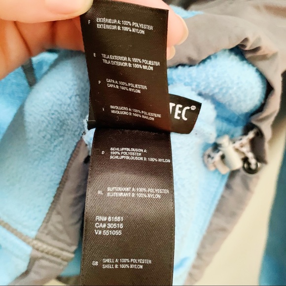 The North Face Denali Jacket light blue/gray sz M - Picture 6 of 9